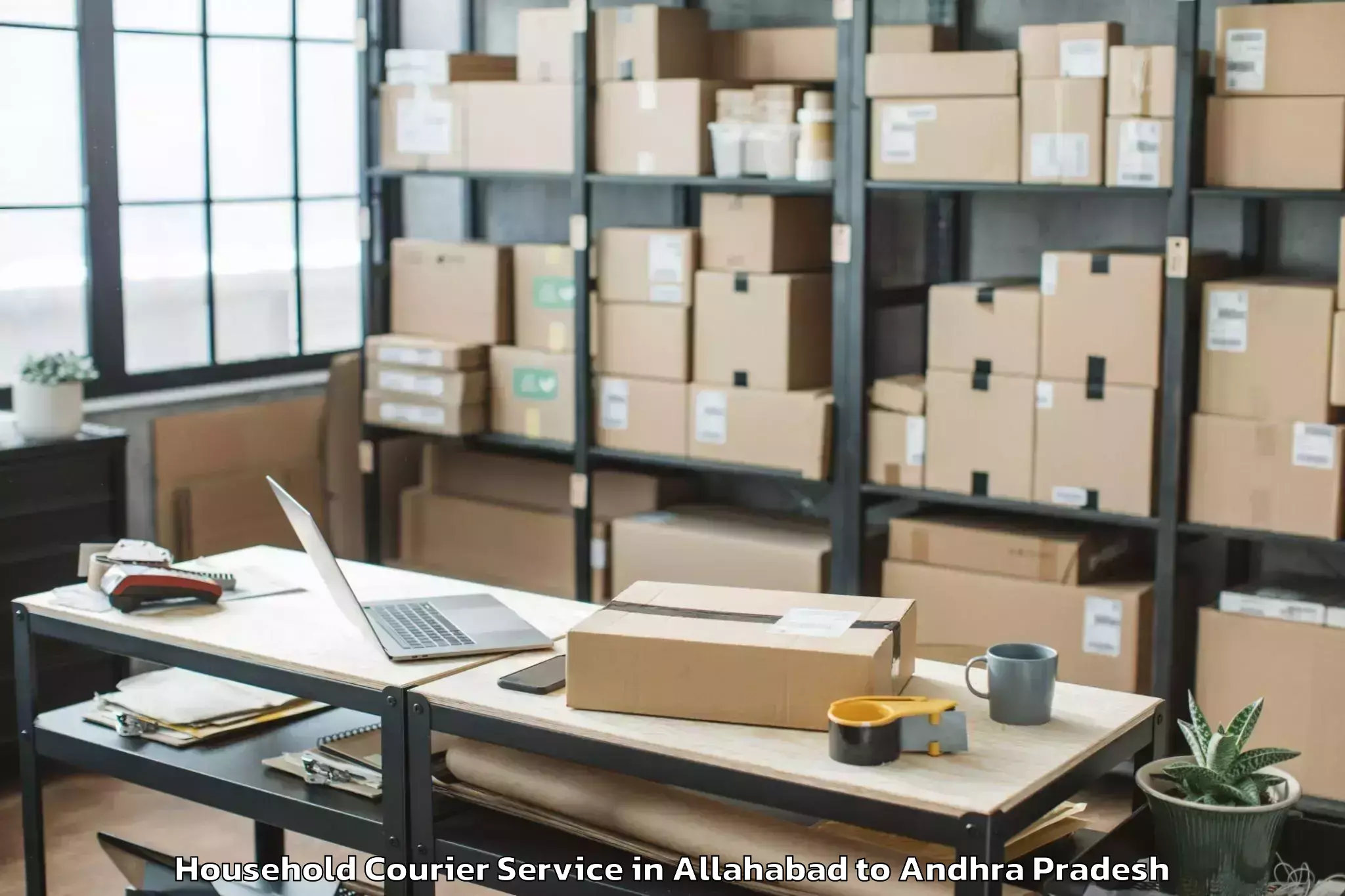 Reliable Allahabad to Kanchikacherla Household Courier